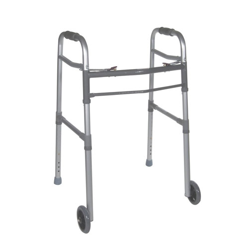 Deluxe Easy-Release Two Button Folding Walker