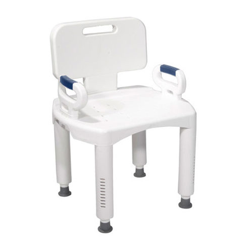 Premium Series Bath Bench with Back and Arms